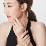 Sterling silver ring with yellow gold plating in a very elegant ethno style by Gexist®