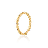 Sterling silver ring with yellow gold plating in a very elegant ethno style by Gexist®