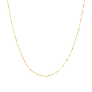 18-carat yellow gold 1-micron gold-plated rolo chain by Gexist®