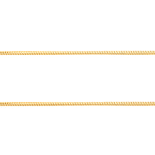 18-carat yellow gold snake chain with 1 micron gold plating by Gexist®