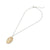 Bicolor Sterling Silver Necklace and Earrings set with Alpine Flowers pattern by Gexist®