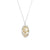 Bicolor Sterling Silver Necklace and Earrings set with Alpine Flowers pattern by Gexist®
