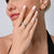 Bicolor Sterling Silver Ring with Calves, Cows, Fir Trees and Edelweiss by Gexist®