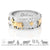 Bicolor Sterling Silver Ring with Cows, Matterhorn and Edelweiss by Gexist®