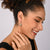 Bicolor rhodium-plated Sterling silver and yellow gold sleeper earrings featuring Edelweiss by Gexist®