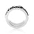 Black Rhodium Sterling Silver Ring with Cows, Calves, Fir trees, Edelweiss by Gexist®