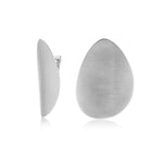 Ear clips in Sterling Silver with a satin finish for subtle elegance by Gexist®