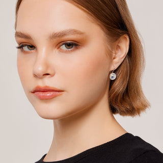 Earrings in Sterling Silver polished to a brilliant shine by Gexist®