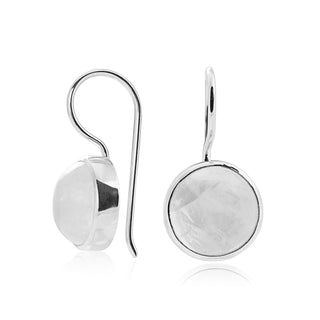 Earrings in Sterling Silver polished to a brilliant shine by Gexist®