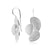 Earrings in Sterling Silver whose subtle combination of soft satin and textured brushed finish by Gexist®
