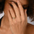 Ethno-style ring in Sterling silver with yellow gold plating by Gexist®