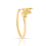 Ethno-style ring in Sterling silver with yellow gold plating by Gexist®