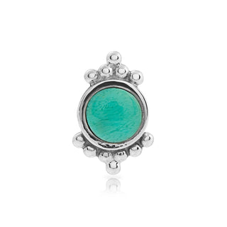 Ethno style stud earrings in Sterling Silver with a shiny and polished finish by Gexist®