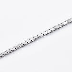 Men's bracelet in 925 sterling silver with medium braid detail by Gexist®