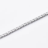 Men's bracelet in 925 sterling silver with medium braid detail by Gexist®