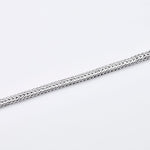 Men's bracelet in 925 sterling silver with wide braid detail by Gexist®