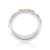 Ring in Bicolor Sterling Silver with Alpine Horn, Cows, Edelweiss, Fir Trees by Gexist®