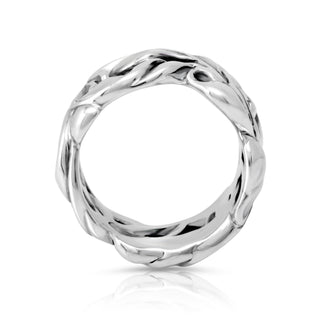 Ring in Silver Sterling oxidized finish in relief by Gexist®