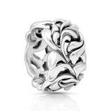 Ring in Silver Sterling oxidized finish in relief by Gexist®