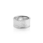 Ring in Sterling Silver with a combination of a shiny and hammered finish by Gexist®