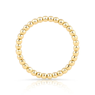 Ring in Sterling silver gold plated with a series of round shape all around by Gexist®