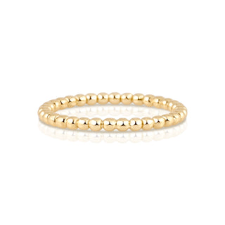 Ring in Sterling silver gold plated with a series of round shape all around by Gexist®