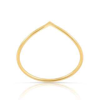 Ring in Sterling silver gold plated with an arrow shape by Gexist®