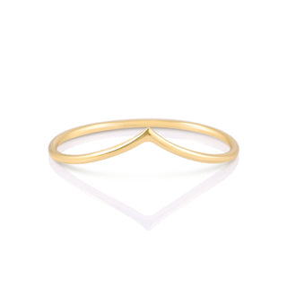 Ring in Sterling silver gold plated with an arrow shape by Gexist®