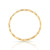Ring in Sterling silver gold plated with flat braid by Gexist®