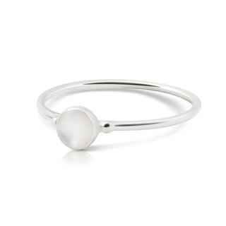 Small ring in Sterling Silver, adorned with a magnificent Mother-of-Pearl by Gexist®
