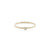 Small ring in Sterling Silver, gold plating with a shiny, polished finish with a Mother of Pearl by Gexist®