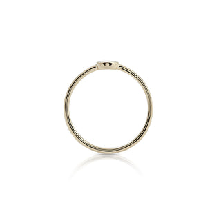 Small ring in Sterling Silver with gold plating, ethno style with Mother of pearl by Gexist®