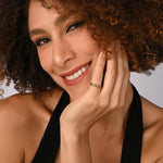 Small ring in Sterling silver gold plating and gourmet links by Gexist®