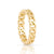 Small ring in Sterling silver gold plating and gourmet links by Gexist®