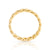 Small ring in Sterling silver gold plating and gourmet links by Gexist®