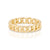 Small ring in Sterling silver gold plating and gourmet links by Gexist®