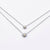 Sterling Silver Double Necklace and two Pendants Edelweiss polished Bicolor by Gexist®