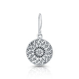 Sterling Silver Drop Earrings with Ethnic Motifs by Gexist®