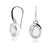 Sterling Silver Earrings with Swiss Stone Cristal Quartz by Gexist®