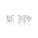 Sterling Silver Earrings with Swiss Stone Cristal Quartz by Gexist®