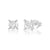 Sterling Silver Earrings with Swiss Stone Cristal Quartz by Gexist®