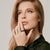 Sterling Silver Edelweiss Filigree Black Rhodium Ring by Gexist®