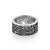 Sterling Silver Edelweiss Filigree Black Rhodium Ring by Gexist®