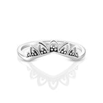 Sterling Silver Ethno Ring with original half-crown design by Gexist®