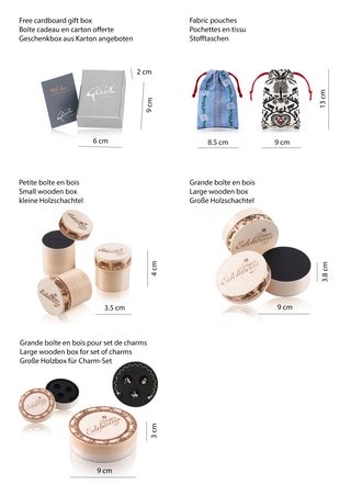 Sterling Silver Necklace and Pendant Edelweiss polished Bicolor by Gexist®