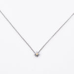 Sterling Silver Necklace with Bicolor polished mini Edelweiss Pendant by Gexist®