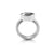 Sterling Silver Ring with Swiss Stone Smoky Quartz by Gexist®