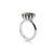 Sterling Silver Ring with Swiss Stone Smoky Quartz by Gexist®