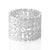 Sterling Silver Ring with satin finish and modern filigree by Gexist®