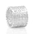 Sterling Silver Ring with satin finish and modern filigree by Gexist®